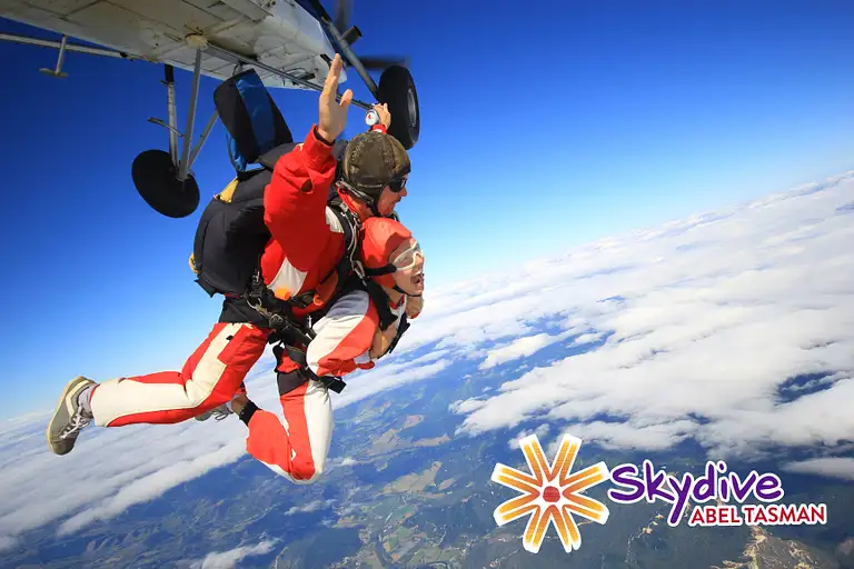 Tandem Skydive Over Abel Tasman, New Zealand