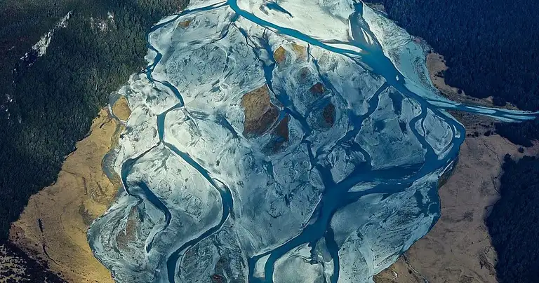 Milford Sound Alpine Lakes from the Air